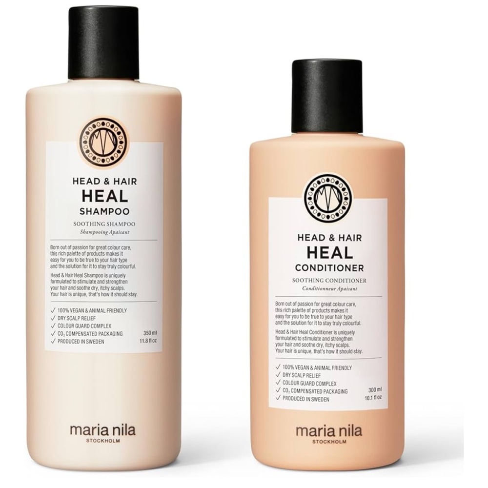 Head & Hair HEAL Cream and Tan Shampoo and Conditioner Set - BOTH 3.4oz bottles